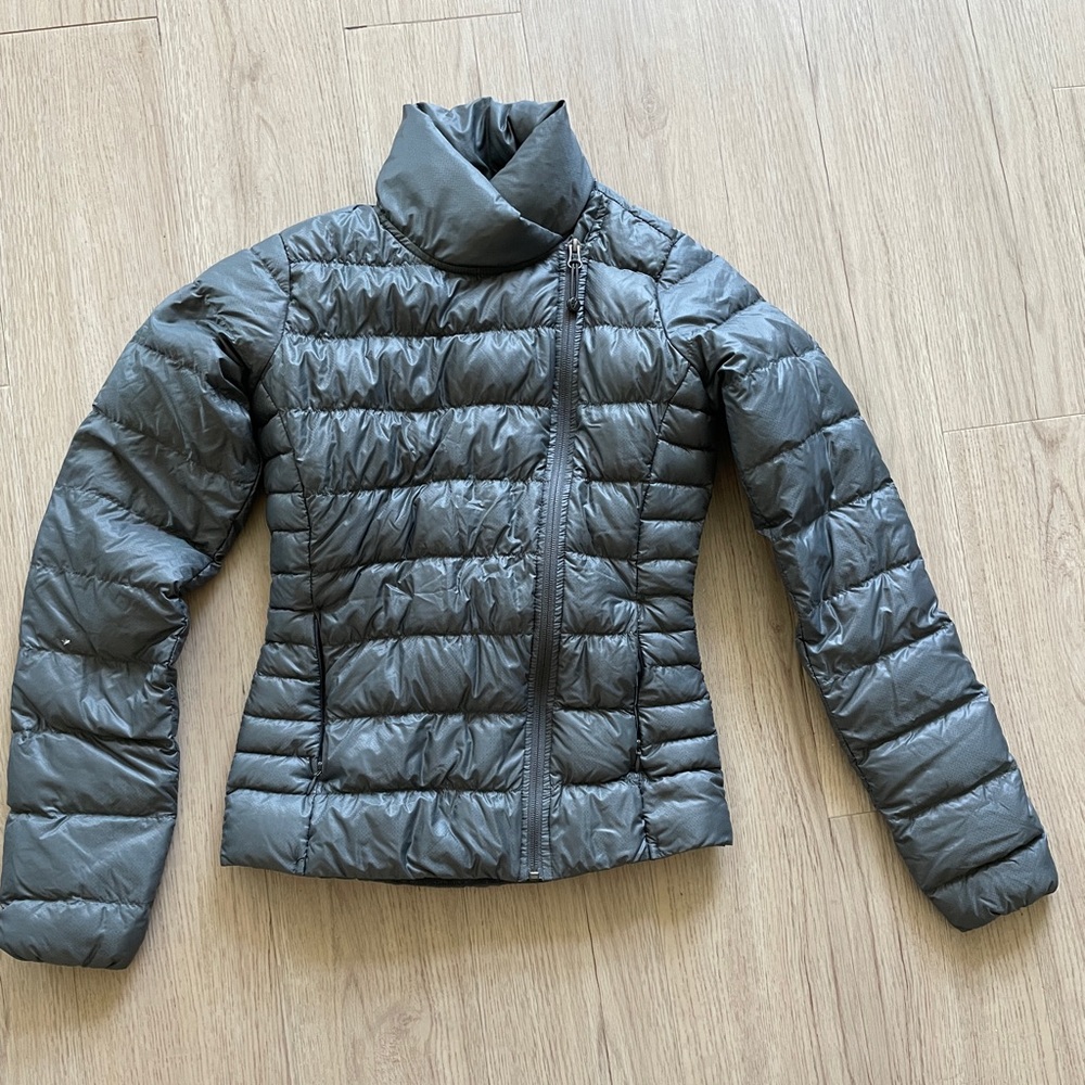 Athleta Grey Down Jacket